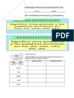 GUÍA de APRENDIZAJE... Aumentativos-Diminutivos