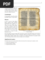 TANAJ o Acrónimo Hebreo KNT o MICRA o Lectura o Lo Que Es Leído o BIBLIA HEBREA o Canon Palestinense o Protocanónicos- WKPD