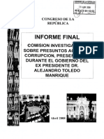 Informe Final Gobierno Toledo