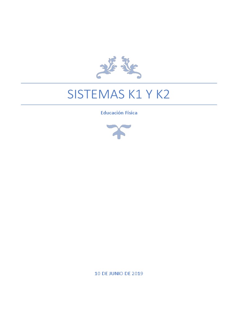 Sistema K1 Y K2 PDF Vóleibol