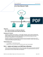 Lab - Using Wireshark To View Network Traffic: Topology