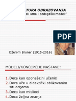 Brunerovi Modeli Nastave 2017