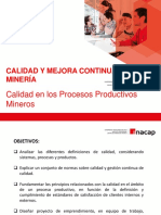 Calidad en Procesos Productivos Mineros