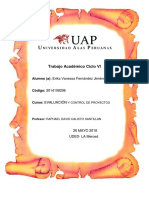 T. A. Evaluacion y Control de Proyectos