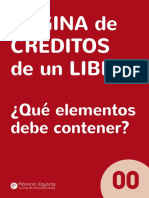 Página de créditos de un libro