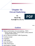 Chapter 1b: Circuit Switching: ETM 7012 Transmission & Switching: Switching