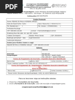 Ficha de Inscrição Congresso 2019