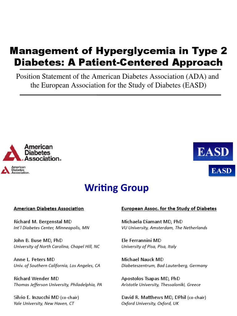Management of Hyperglycemia in Type 2 | PDF | Diabetes Mellitus ...