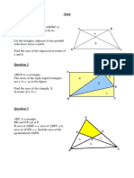 Area of Geometric Shapes Using Triangle Properties