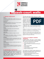 Plastering Squash Court Walls