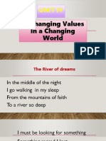 Unit Iv: Unchanging Values in A Changing World