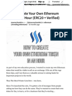 How To Create Your Own Ethereum Token in An Hour (ERC20 + Verified) - Steemit