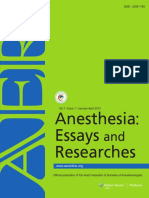 Anesthesia: Essays and Researches - Intubating laryngeal mask airway saves life during accidental extubation