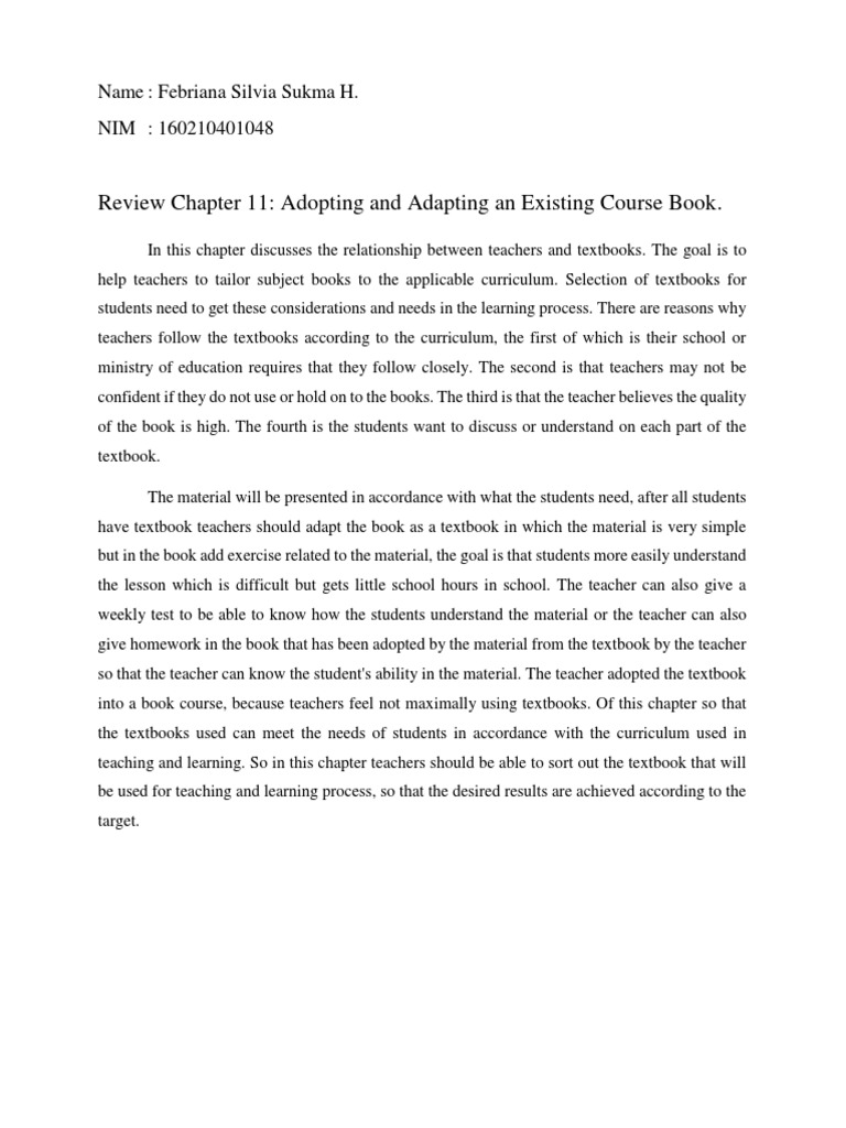 Adapting Textbooks to Meet Student Needs PDF Second Language Textbook