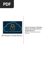 The Security of Cloud Services: Vincen Arivannoor, Chaitanya Midsala, Narasimha Murty & Rishab Dhariwal