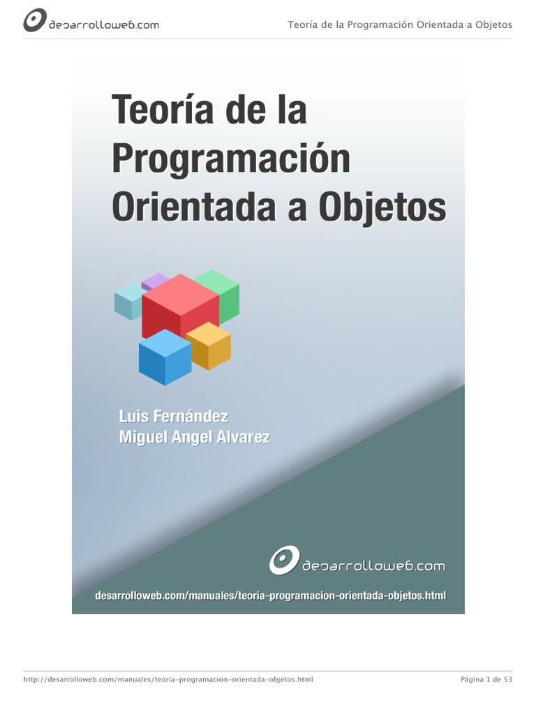 Introducción a la POO Teórica | PDF | Programación orientada a objetos ...