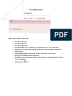 Form 16 Generation: Step 1: The T-Code Used Is "PC00 - M40 - F16"