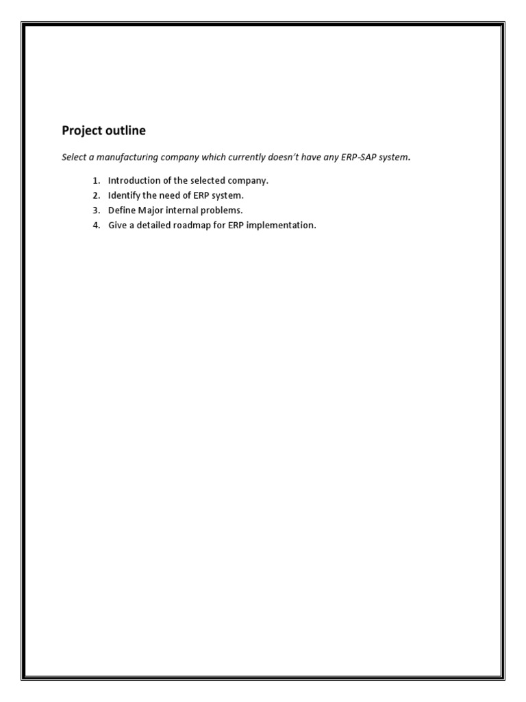 SAP ERP Implementation Roadmap | PDF | Computers