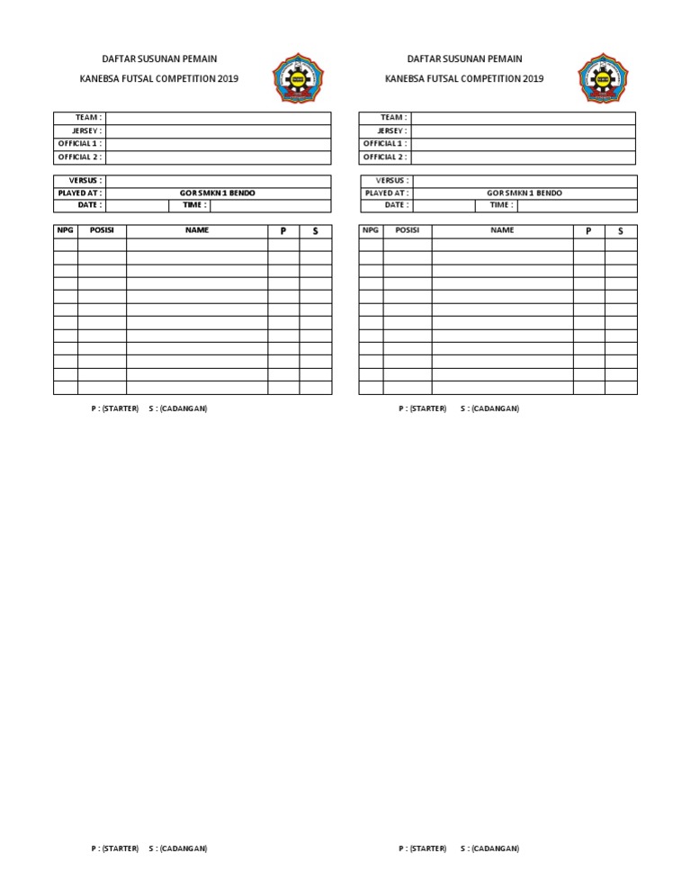 Kanebsa Futsal Competition 2019 Teams | PDF