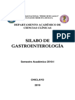 Sillabus Gastroenterología Sillabus 2019-I