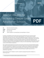 UPDATED Teacher Insights For Increasing Deeper Learning Adoption in Schools Hattaway Communications Memo