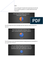 Are You Comfortable With Your Classroom Setting?: Methodology and Analysis