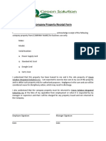Fixed Asset Accountability Form