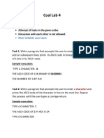 Coal Lab 4: Instructions