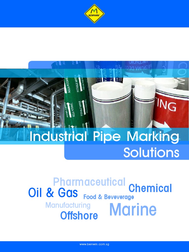 Industrial Pipe Marking Solutions: Oil & Gas | PDF | Pipe (Fluid ...