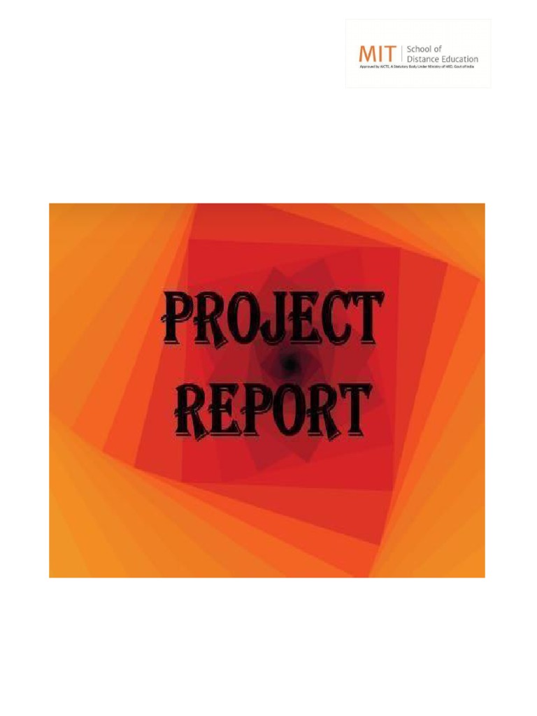 MIT SDE Project Report Guidelines | PDF | Data Analysis | Curriculum