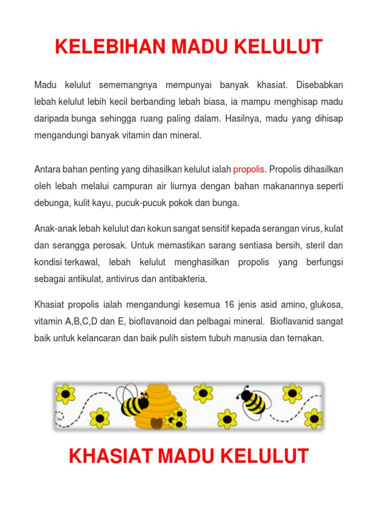Kelebihan Madu Kelulut Pdf