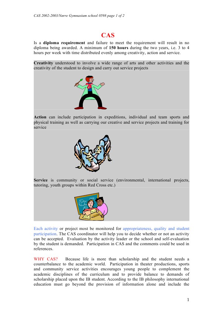 CAS Requirements and Importance | PDF | Change | Cognition