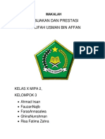 Makalah Kebijakan Dan Prestasi Usman Bin Affan