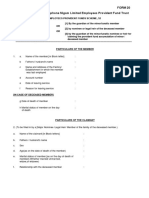 Form 20: Claiming Provident Fund Accumulation