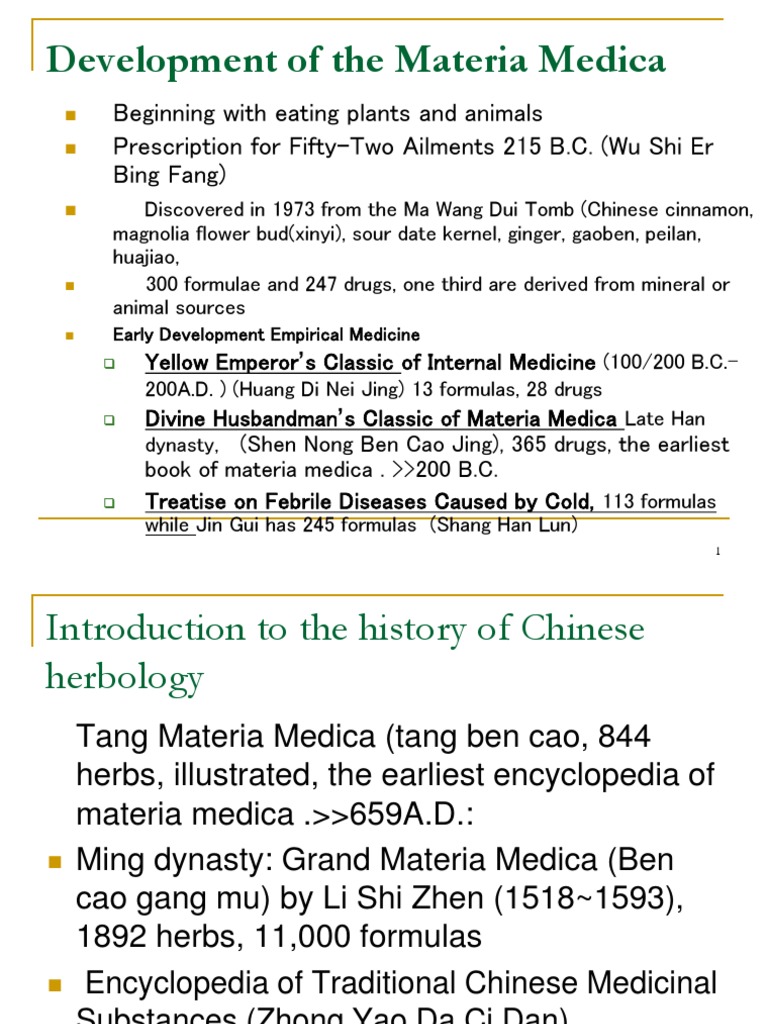 Introduction To Chinese Herbs | PDF | Traditional Chinese Medicine ...