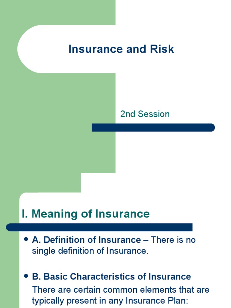 Understanding Insurance Basics and Risks | PDF | Insurance | Hedge ...