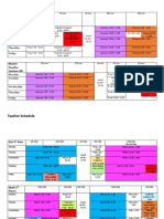 Master Schedule 2019-20