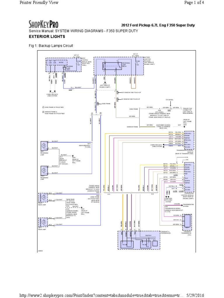 2012 f350 Light Wiring Diagram | Trailer (Vehicle) | Cars Of The United