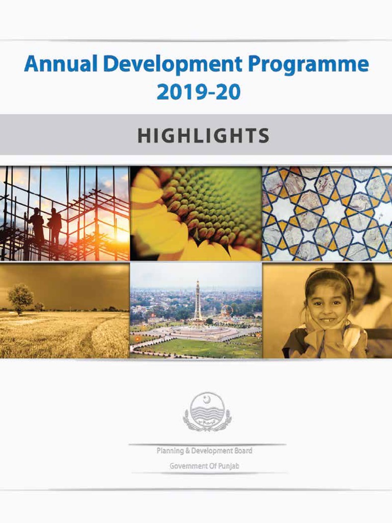 Punjab Annual Development Programme 2019-20 | PDF | Economic Growth ...