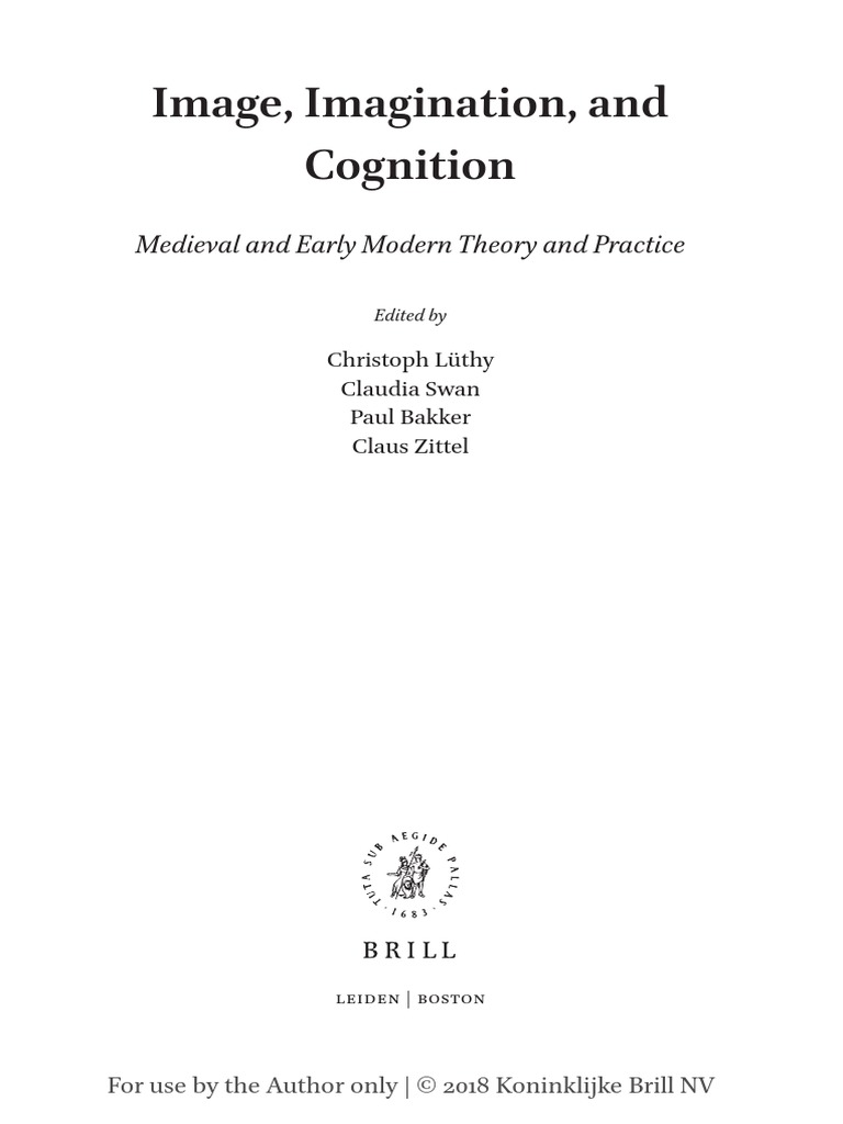 Imagen, Imaination and Cognition | PDF | Epistemology | Metaphysics