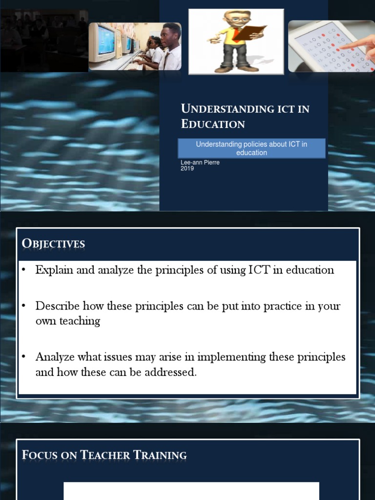 ICT in Education: Policies and Training | PDF | Educational Technology ...