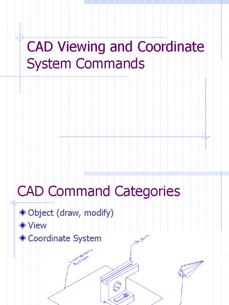 CAD Viewing & Coordinate System Guide | PDF | Computers | Technology ...