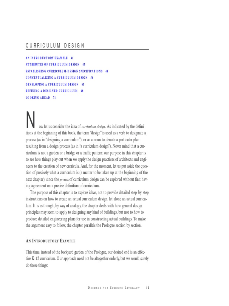 Curriculum Design Principles Explained | PDF | Curriculum | Goal