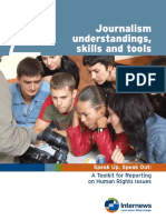 Journalism Understandings, Skills and Tools: A Toolkit For Reporting On Human Rights Issues