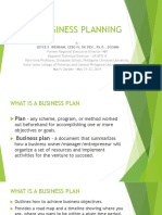 Business Planning: Joyce S. Wendam, Ceso Iv, DR - Dev., PH.D., Dcomm