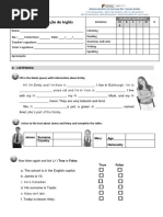 ENGLISH TEST Daily Routine Fev2010 | PDF | Sports & Recreation ...