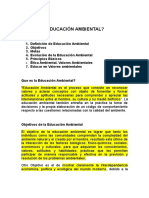 ¿Que Es La Eduación Ambiental?