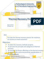 Thermal EOR Recovery