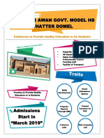 Ali Akbar Awan Govt. Model Hs Chatter Domel: Endeavour To Provide Quality Education To Its Students