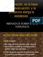 Amenaza de Bomba o Acto Terrorista